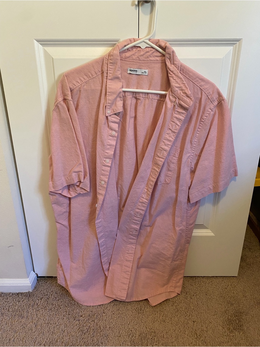Sonoma Men's Short Sleeve Button-Down Shirt in Gray
